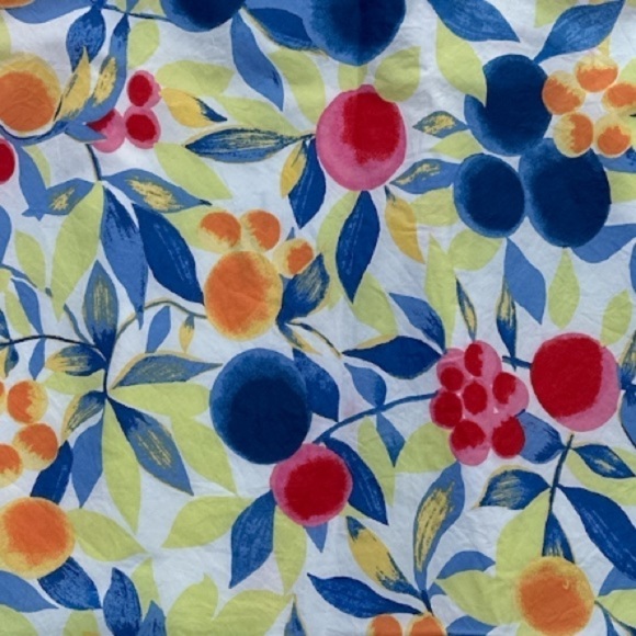 Talbots Petite Colorful Floral Berry Midi Skirt - Picture 2 of 6